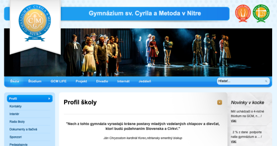 Na Gymnáziu sv. Cyrila a Metoda v Nitre zostali voľné miesta v štúdium
