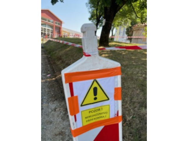 Ohrozujúci strom pri kaplnke na “smrtke”