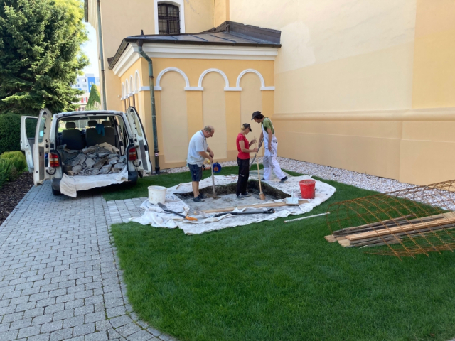 Obnovená socha sv. Antona Paduánskeho