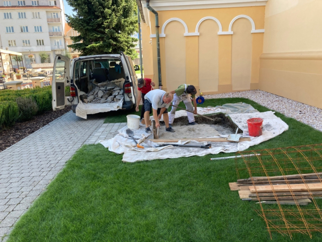 Obnovená socha sv. Antona Paduánskeho