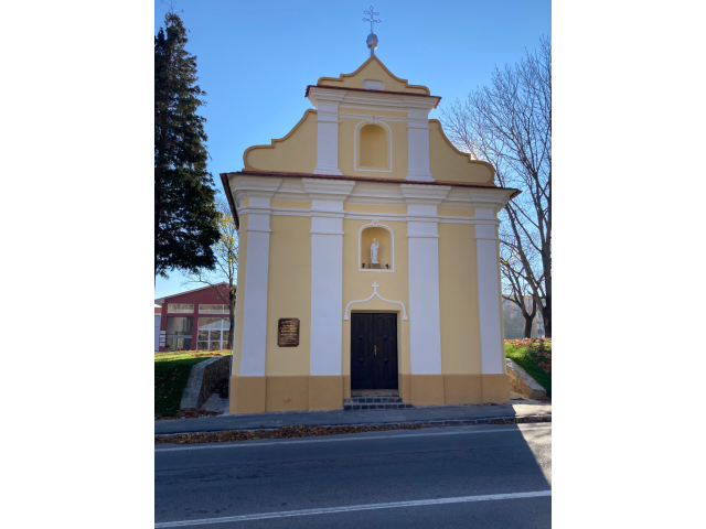 Zrenovovaný vonkajšok Kaplnky Panny Márie Karmelskej