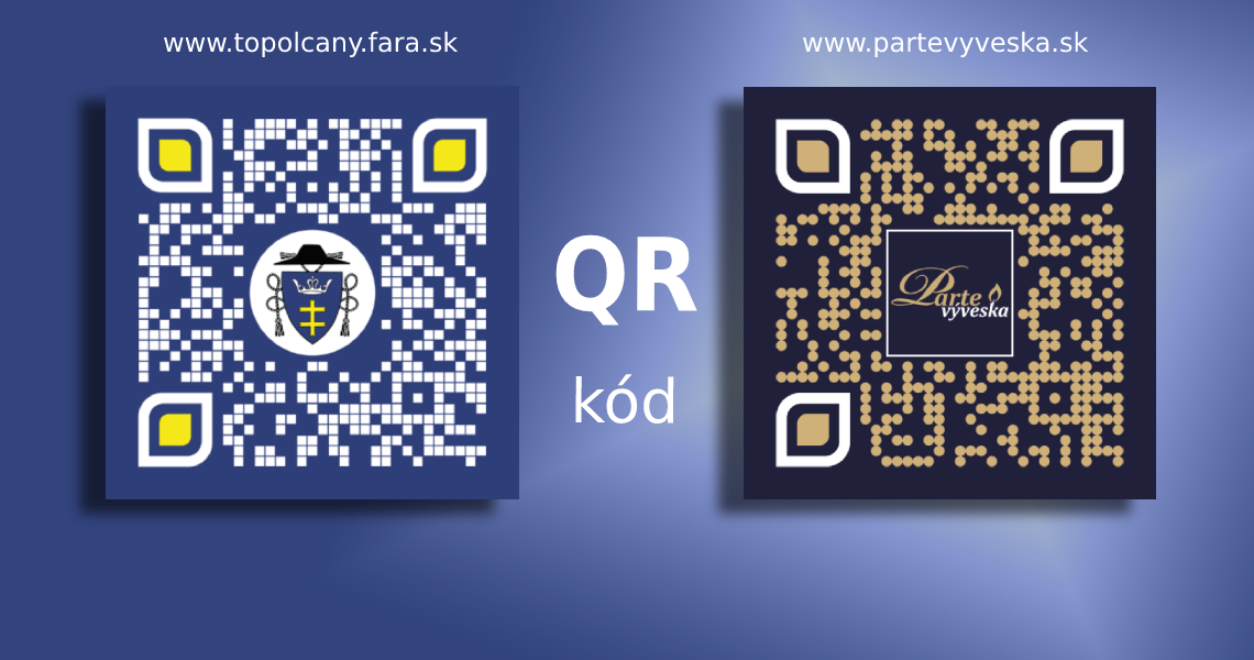 Naše vytvorené QR kódy