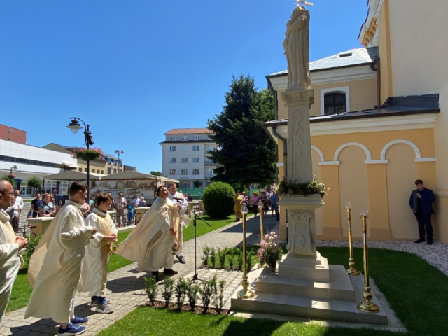 POŽEHNANIE OBNOVENEJ SOCHY SV. ANTONA PADUÁNSKEHO (12.6.2022)