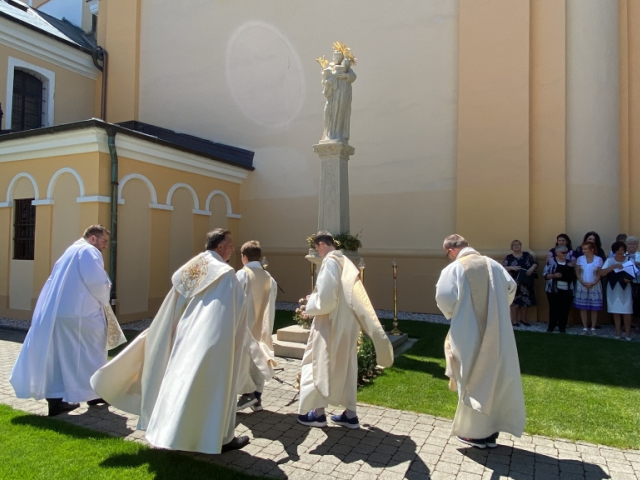 POŽEHNANIE OBNOVENEJ SOCHY SV. ANTONA PADUÁNSKEHO (12.6.2022)