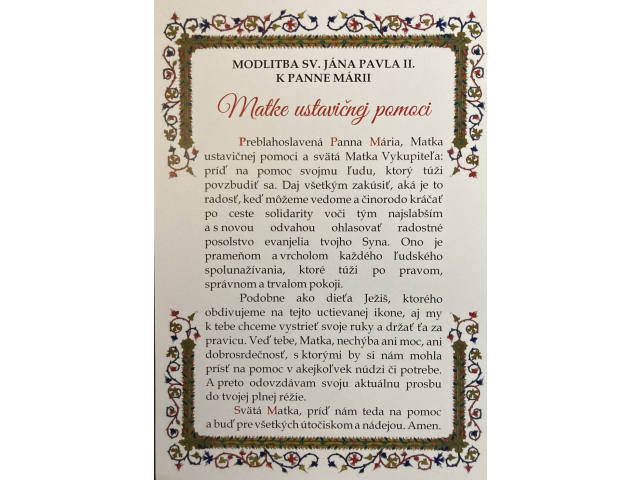 Nová kaplnka v ZSS Penzión