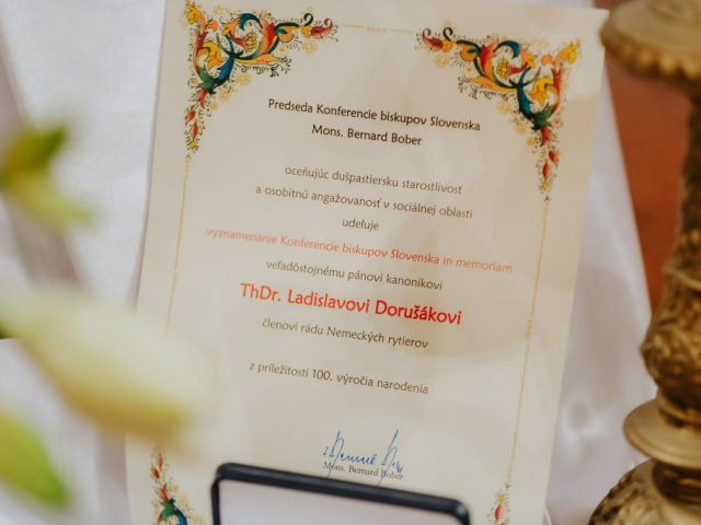 Spomienka na kanonika Ladislava Dorušáka (pri príležitosti 100. výročia od jeho narodenia)