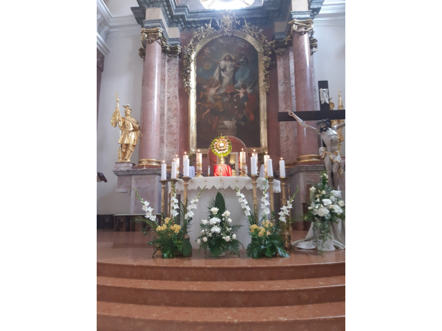 Relikviár sv. Floriána + stretnutie so spevokolom