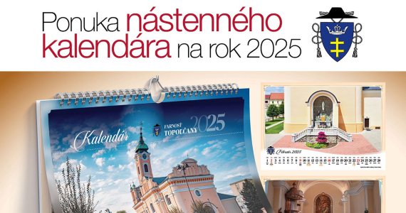 Nástenný kalendár 2025 z našej farnosti.