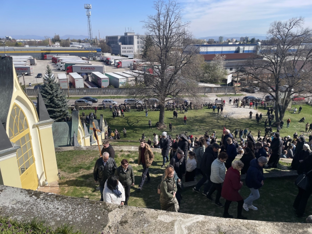 Krížová cesta na Kalvárii v Topoľčanoch