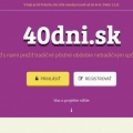 Vyhodnotenie projektu 40 dni