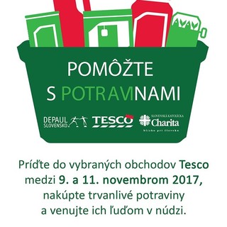 Potravinová zbierka pre ľudí v núdzi