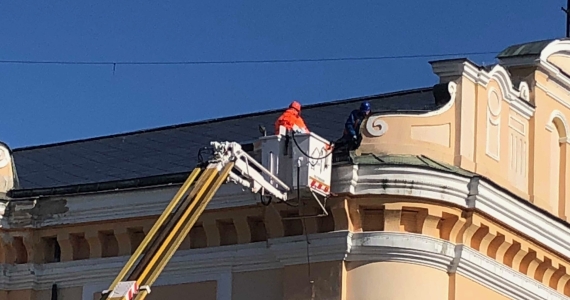 Oprava rín na farskom kostole