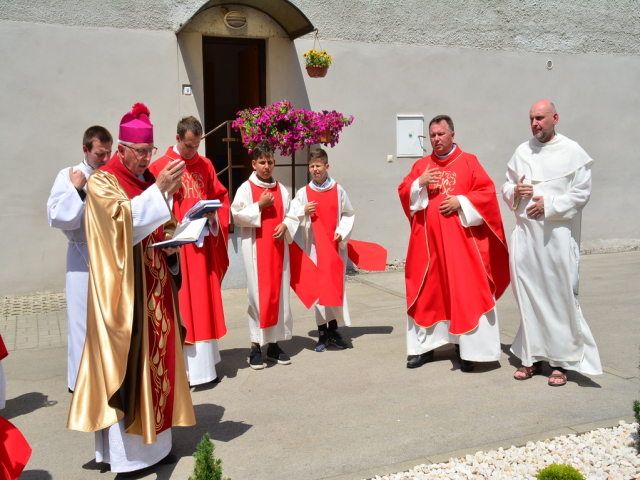 Požehnanie novopostavenej sochy sv. Krištofa (15.6.2019)