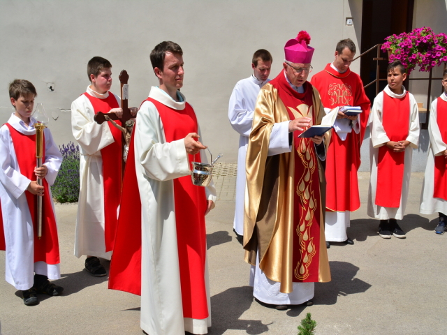 Požehnanie novopostavenej sochy sv. Krištofa (15.6.2019)