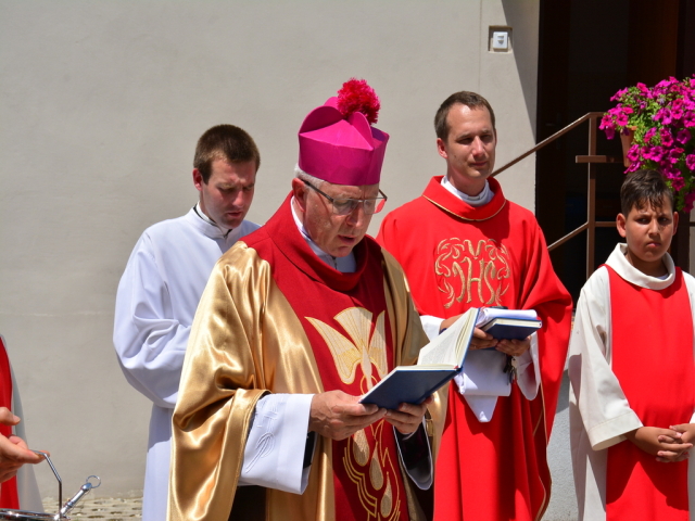 Požehnanie novopostavenej sochy sv. Krištofa (15.6.2019)