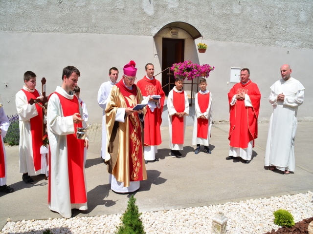 Požehnanie novopostavenej sochy sv. Krištofa (15.6.2019)