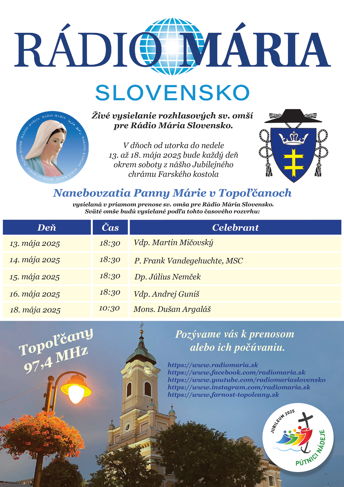 Termíny slávností 2025 (variant)